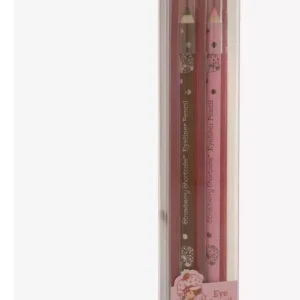 Strawberry Shortcake Cute Kawaii Makeup Eyeliner Pencil Set, Pink & Brown NiB!
