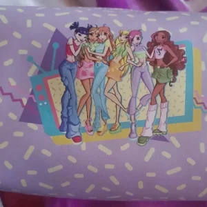 Winx Club X ROMWE Purple  Makeup Bag Bloom -Flora - Stella NWT