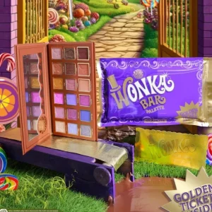 Wonka X Glamlite Wonka Chicolate Bar 18 Shade Shadow Palette W/ Golden Ticket