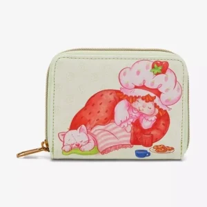 Loungefly Strawberry Shortcake Slumber Party Zip Around Wallet New
