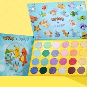 Pokemon x ColourPop 24 Eyeshadow Palette Pallet Town NIB Matte Shimmer Rainbow