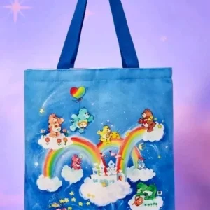 Care Bears Oversized Shopper Bag Tote Handbag Cute Cartoon Shopping Blue