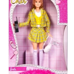 12 inch blonde doll inspired after classic film Clueless. comes with yellow outfit and accessories