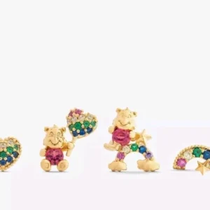 Girls crew X care Bears   mismatched earring stud set