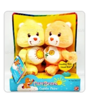 Care Bears vintage  Funshine and Friend Bear 6'' plush set