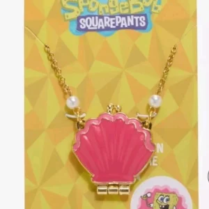 Nickelodeon Spongebob squarepants clam locket necklace