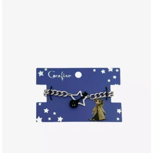 Coraline Key and star chain link bracelet