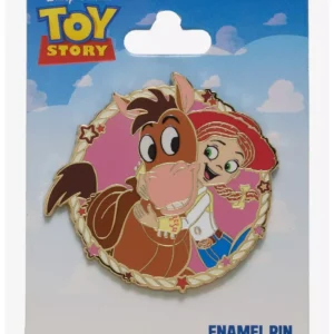 Disney Pixar Toy story Jesse And Bullseye   round enamel pin