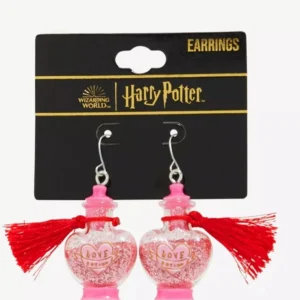 Harry Potter Luna Lovegood  love Potion bottle hook earrings