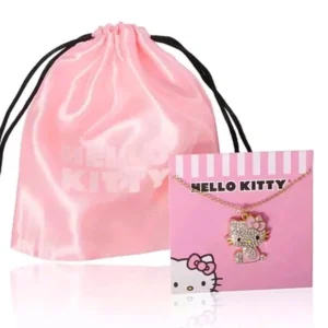 Sanrio Hello Kitty Gold Crystal Pendant Necklace