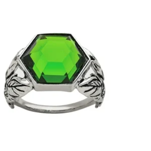 DC Comics  Poison Ivy  Carved ivy sterling silver ring