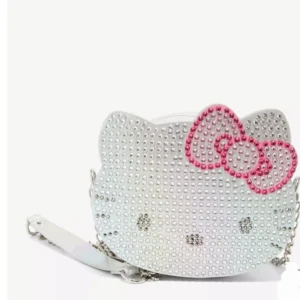 Sanrio Hello Kitty  rhinestone  face shaped crossbody bag