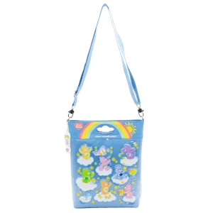 Whatever Mkaes you Happy Care Bears Puffy Sticker Sheet crossbody Bag