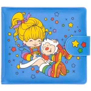 Rainbow Brite Blue patent leather Bi-Fold wallet