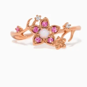 Girls crew Disney Mulan Rose Gold flower ring