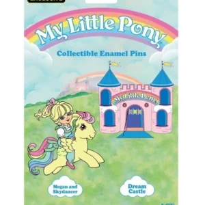 My Little pony Limited edition Megan and  Pony castle Enamel pin set