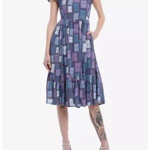 Disney Pixar Monsters Inc Door Print Midi Dress