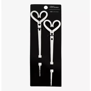 Edward Scissorhands Silver Toned Hair Sticks