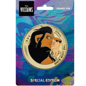 Disney The Lion King-- Scar Gold Plated Coin  Collectors Pin